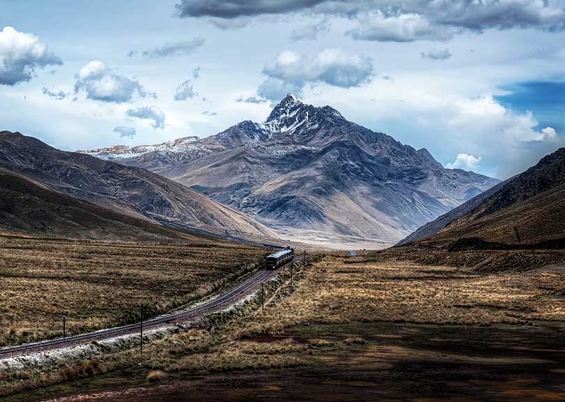 lake titicaca from cusco trail route